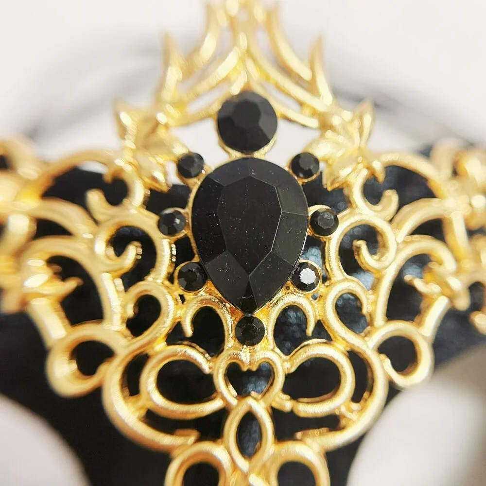 Men's masquerade mask, masquerade ball mask, Gold Black masquerade Mask, 2 in 1